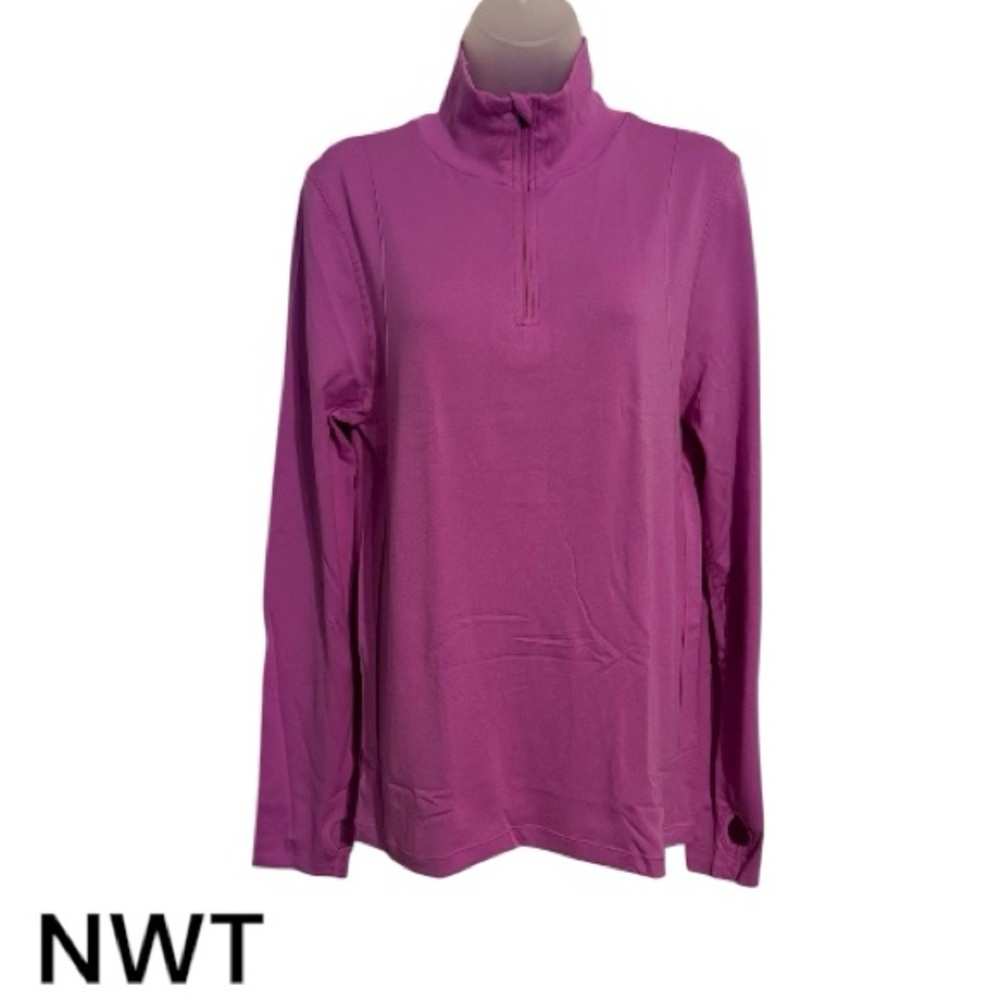 NWT Maidenform Sport Seamless Mock Top - Pink XLARGE #2 - Picture 1 of 8